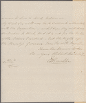 Monckton, Robert. To the Mayor of Berwick