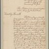 Colden, Cadwallader. Fort George, New York. Petition to Colden