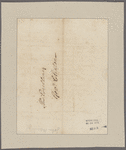 Haring, John. New York. To Governor George Clinton