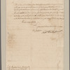 Woodhull, Nathaniel. New York. To Hendrick Fisher and members of the Provincial Congress of New Jersey