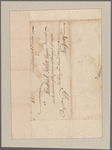 Woodhull, Nathaniel. New York. To Hendrick Fisher and members of the Provincial Congress of New Jersey