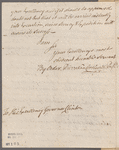 Van Cortlandt, Pierre. Kingston. To Governor George Clinton