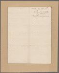 Van Cortlandt, Pierre. Kingston. To Governor George Clinton