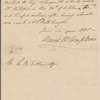 Tompkins, Daniel D. Albany. To Charles B. Tallmadge