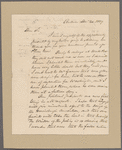 Throop, Enos T. Auburn. To Governor [Joseph C.] Yates