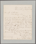 Fenton, Reuben E. Frewsburg, Chatauqua Co., N.Y. To James C. Dobbin