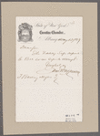 Hoffman, John T. Albany. To Theodorus Bailey Myers