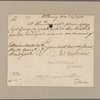 Bradstreet, John. Albany. To Abraham Mortier