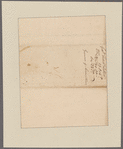 Fitch, Thomas. New Haven. To General [Sir William] Johnson