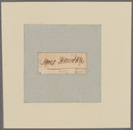 Hamilton, James. Signature