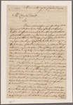 Livingston, Robert R. Manor Livingston [New York]. To Charles DeWitt