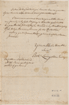 Livingston, Robert R. Manor Livingston [New York]. To Charles DeWitt