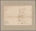 Markham, William and others. (Ten signatures)