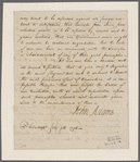 Adams, John. Philadelphia. To Officers of the late American Army and Navy