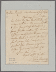 Bayard, John. New Brunswick. To Jane Bayard