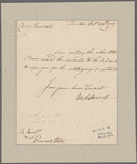 Cornell, Ezekiel. Tiverton. To General [Horatio] Gates