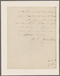 Franklin, William Temple. France. To J. Vaughan