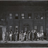 Scene from the stage production Street Scene showing set by Jo Mielziner