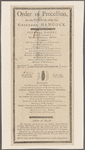[Hancock, John]. Order of procession for funeral of John Hancock. Broadside