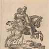 A Man and a Woman Together on a Horse Seen from Behind, Galloping to the Right [recto]; A Lady on a Rearing Horse, to the Left [verso]