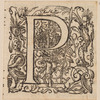 Initial P, with a Soldier with Spear and Medusa-Shield