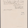 Lee, Francis Lightfoot and Wormley, Ralph, Jr. Mount Airy. To Gen. George Washington