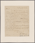 Nelson, Thomas, Jr. Williamsburgh, Virginia. To Col. William Nelson