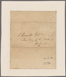 Rutledge, Edward. To [S. Revirell?]