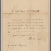 Barber, W. Eliz'town, [New Jersey]. To Colonel Morgan