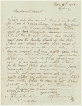 Autograph letter signed to Claire Clairmont, 4 May 1860