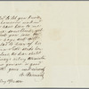 Autograph letter signed to Claire Clairmont, 21 December 1854