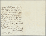 Autograph letter signed to Claire Clairmont, 21 December 1854