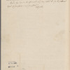 Lafayette, [Marquis de]. Washington. To Morgan Neville