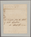Izard, Ralph. Paris. To South Carolina Delegates to Congress