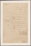 Livingston, Robert R. Claremont. To James Duane