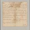 Livingston, Walter. Albany. To Captain Nicholas Marselis