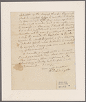 Livingston, Walter. Albany. To Captain Nicholas Marselis