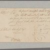 Moore, William. Philadelphia. To David Rittenhouse, Treasurer