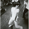 Peter Gennaro and Tony Mordente during rehearsals for the stage production West Side Story