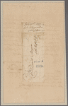 Fitzgerald, John. Clove. to Colonel Morgan