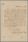 Ford, Benjamin. Wilmington. To Colonel Morgan
