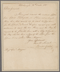 Gates, Horatio. Hillsborough. To Brigadier General Morgan
