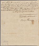 Harrison, Benjamin. In Council. To Brigadier General Morgan