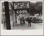 Street scene showing movie theater, probably in the vicinity of Lancaster, Ohio