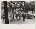 Street scene showing movie theater, probably in the vicinity of Lancaster, Ohio
