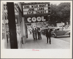 Street scene showing movie theater, probably in the vicinity of Lancaster, Ohio
