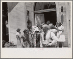 Linworth, Ohio. People leaving church