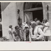 Linworth, Ohio. People leaving church