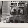 Stained glass windows in church at Woodstock, Ohio