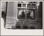 Stained glass windows in church at Woodstock, Ohio
